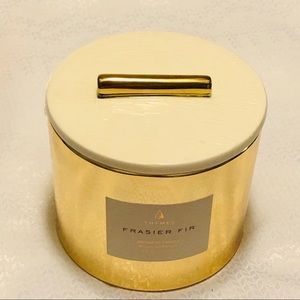 NWT - THYMES Frasier Fir Gold 3 Wick Candle